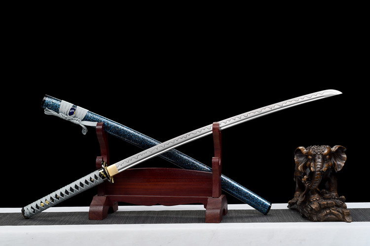 hand forged katana/swords/High-carbon steel/functional/sharp/凝冰武士